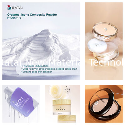 پودر سیلیکون TDS درمان شده با سیلیکا هیدرو آرایشی دارای اثر مات کننده و کمک به ماسک چین و چروک است.
