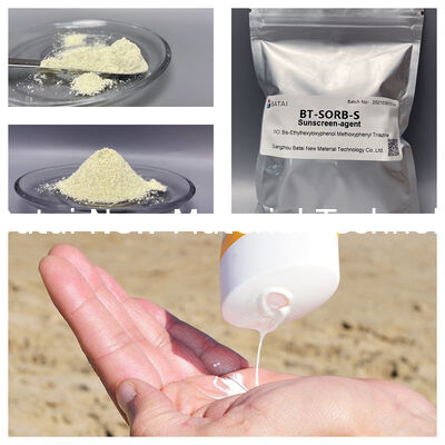 ماده شیمیایی ضد آفتاب Bis-Ethylhexyloxyphenol Triazine به ضد آفتاب اضافه می شود تا اشعه UV را جذب کند
